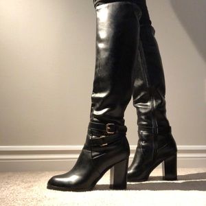 Black B*tchin’ Beautiful knee high boots!